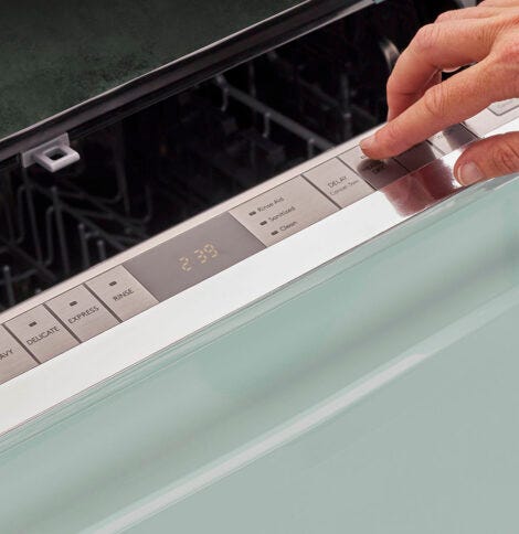 Unique Classic Retro Dishwasher Summer Mint Green UGP-24CR DW LG