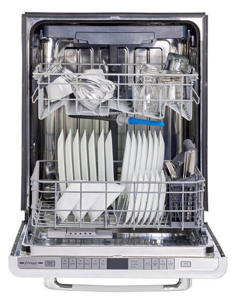 Unique Classic Retro Dishwasher Marshmallow White UGP-24CR DW W