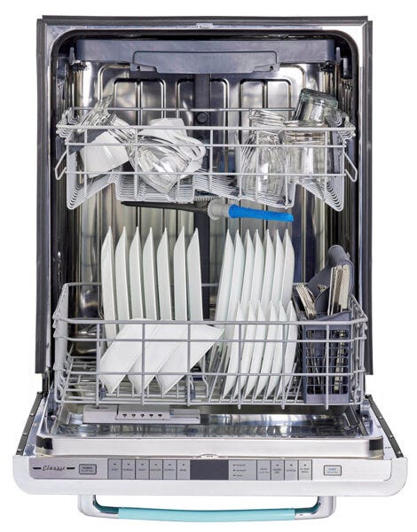 Unique Classic Retro Dishwasher Ocean Mist Turquoise UGP-24CR DW T