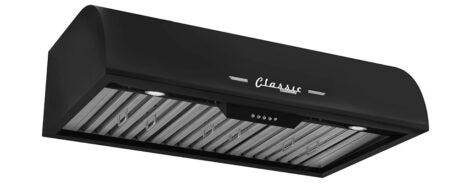 Unique 36' Classic Retro Midnight Black Range Hood UGP-36CR RH B