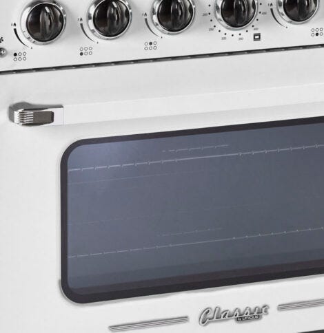 Unique Classic Retro Dishwasher Marshmallow White UGP-24CR DW W