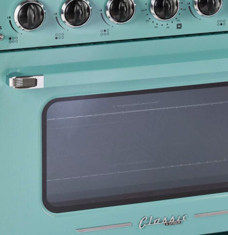 Unique 36' Classic Retro Ocean Mist Turquoise Range with FR Triple Crown Burner UGP-36CR T