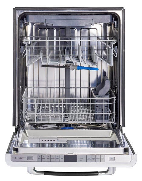 Unique Classic Retro Dishwasher Midnight Black UGP-24CR DW B