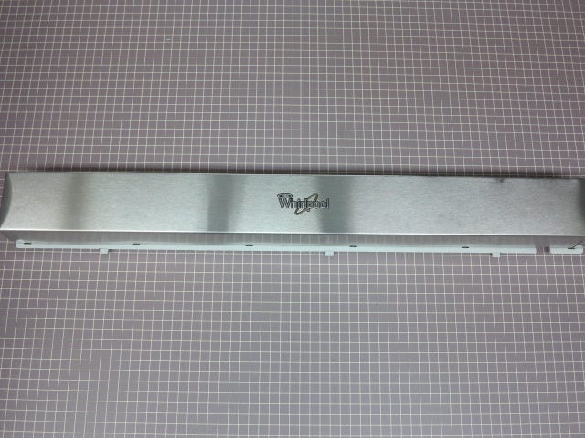 WPW10534166 - Whirlpool Grille Kick Plate (White)