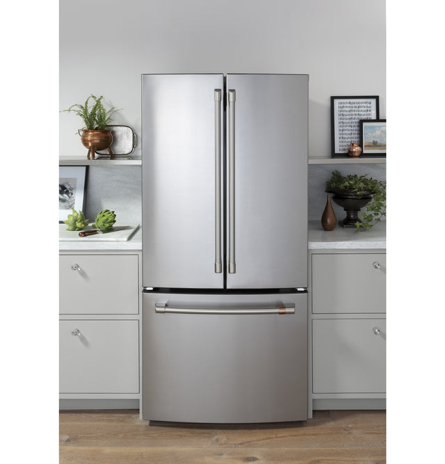 Café ENERGY STAR 18.6 Cu. Ft. Counter-Depth French-Door Refrigerator CWE19SP2NS1