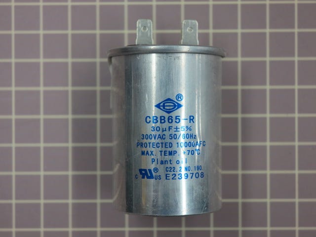 Dehumidifier Capacitor (30UF/300V) A2510-180