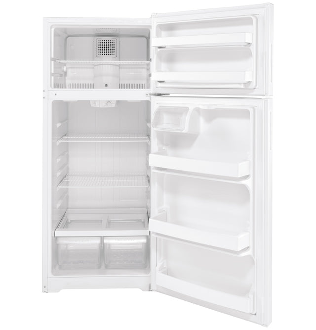 Hotpoint 17.5 Cu. Ft. Recessed Handle Top-Freezer Refrigerator HPS18BTNRWW