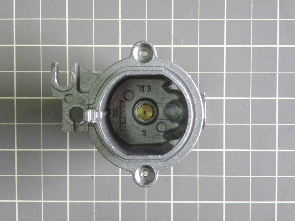 Danby Range Top Burner Venturi, Semi-Rapid, Orifice 1.2 (Left Front-Right Rear) 924508