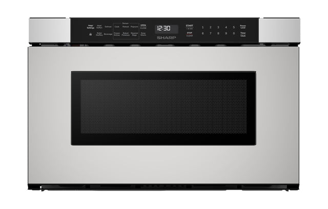 Sharp 24 in. 1.2 cu. ft. Built-In Stainless Steel Microwave Drawer Oven SMD2440JS