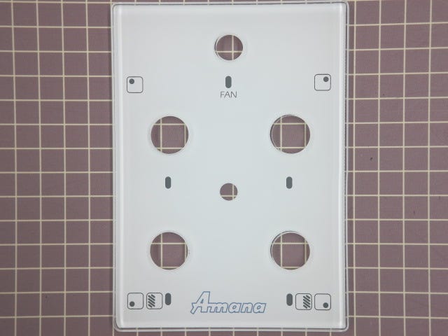 Amana Cook Top Glass Control Panel (White) 315690W