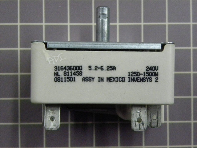 6" Infinite Switch (5.2-6.25A) 1250-1500W 316436000