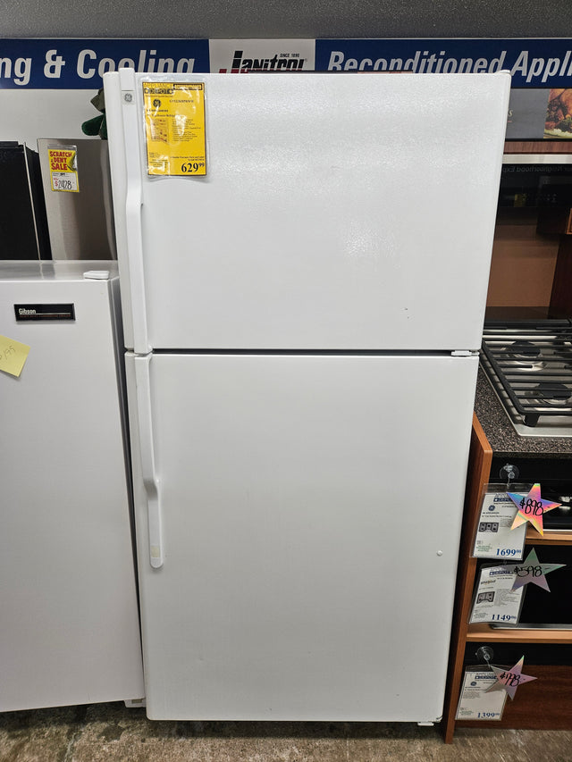 Reconditioned GE 33" Top-Freezer Refrigerator GTS22KBPRWW
