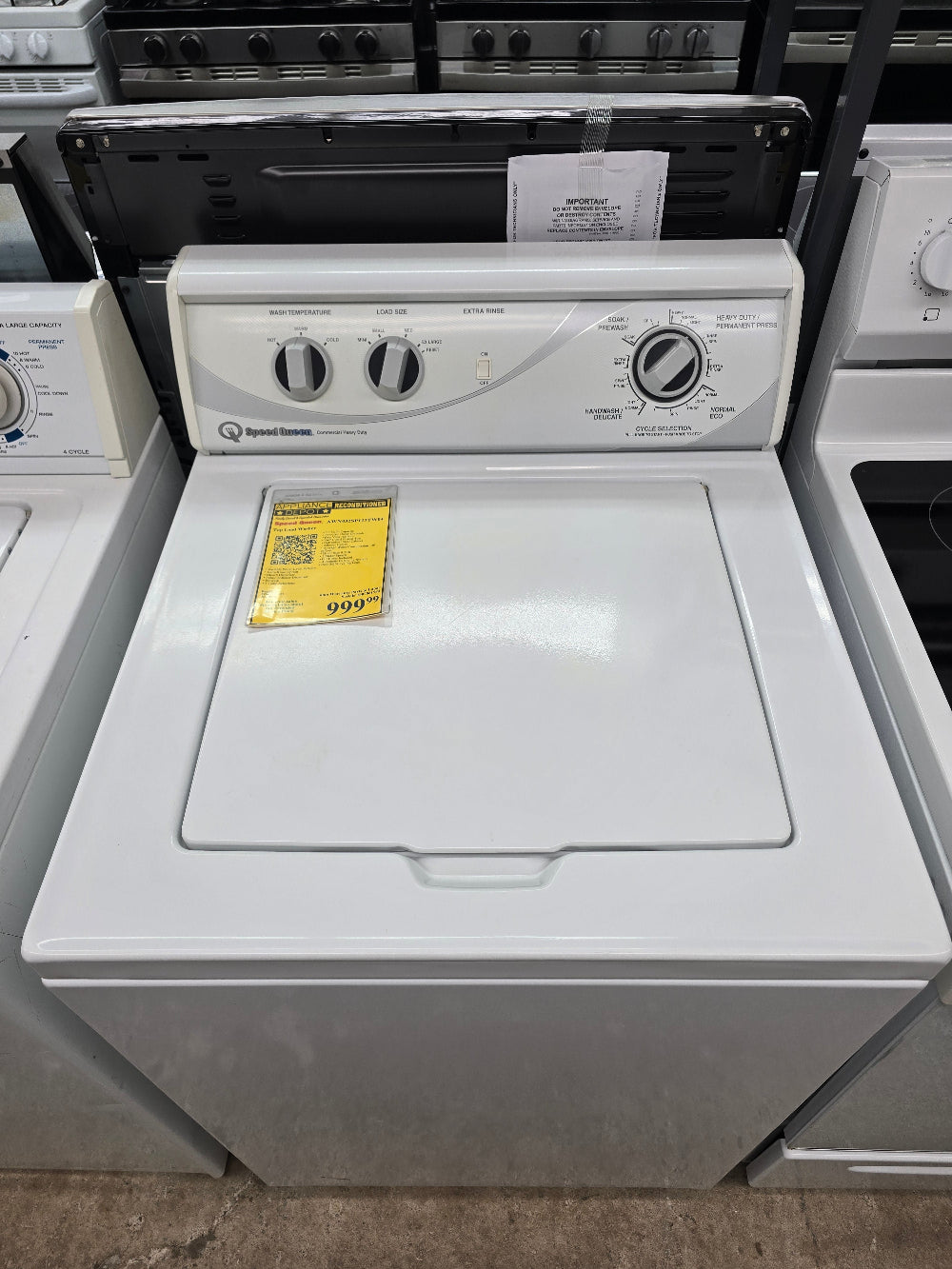 Reconditioned Speed Queen Top Load Washer AWN432SP113TW04