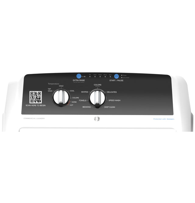 GE® 4.2 cu. ft. Capacity Commercial Washer with Stainless Steel Basket, Built-In App Payment System SITE WIFI REQUIRED VTW525ASRWB