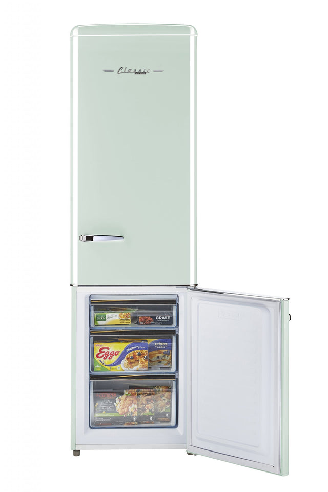Classic Retro 21.6 in. 8.7 cu. ft. Retro Bottom Freezer Refrigerator in Summer Mint Green, ENERGY STAR UGP-275L LG AC