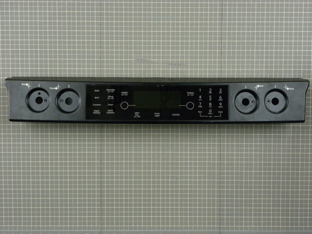 Jenn Air Range Control Panel (Black) W10206070 – Appliance Depot