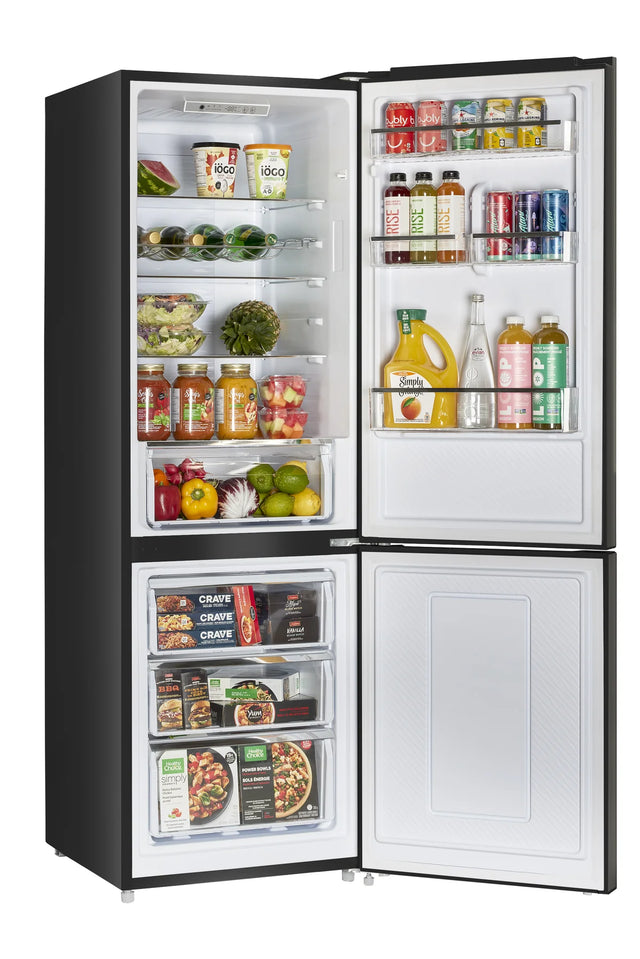 Off-Grid 24-inch 11.7 cu. ft. 325L Solar DC Bottom Freezer Refrigerator in Black UGP-325L B