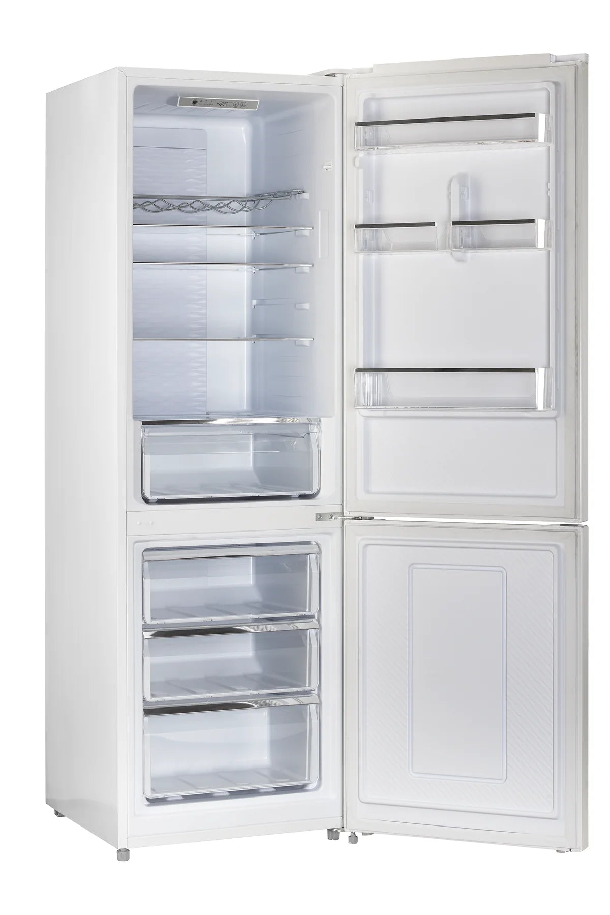 Off-Grid 24-inch 11.7 cu. ft. 325L Solar DC Bottom Freezer Refrigerator in White UGP-325L W