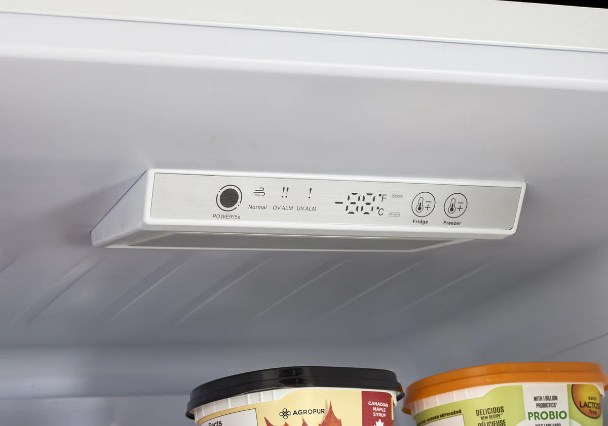 Off-Grid 24-inch 11.7 cu. ft. 325L Solar DC Bottom Freezer Refrigerator in White UGP-325L W