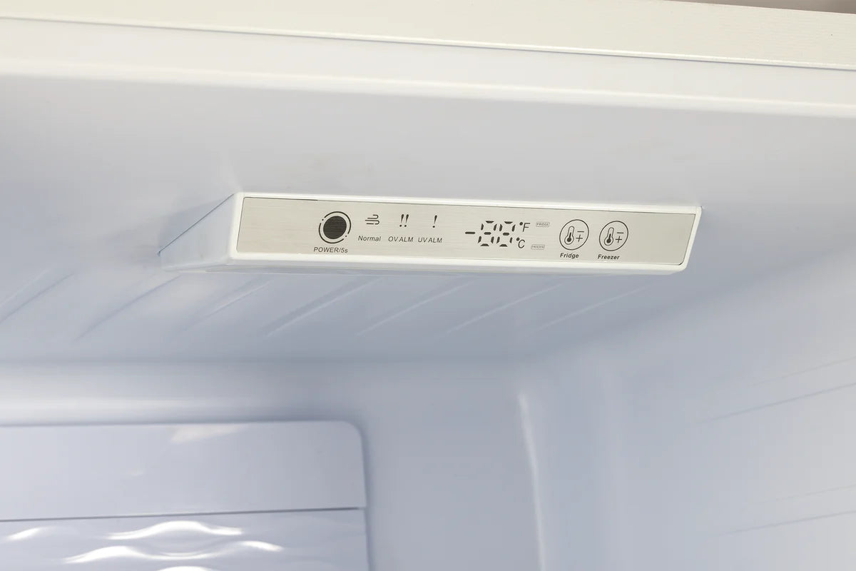 Off-Grid 24-inch 11.7 cu. ft. 325L Solar DC Bottom Freezer Refrigerator in White UGP-325L W