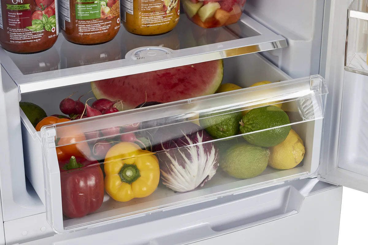 Off-Grid 24-inch 11.7 cu. ft. 325L Solar DC Bottom Freezer Refrigerator in White UGP-325L W