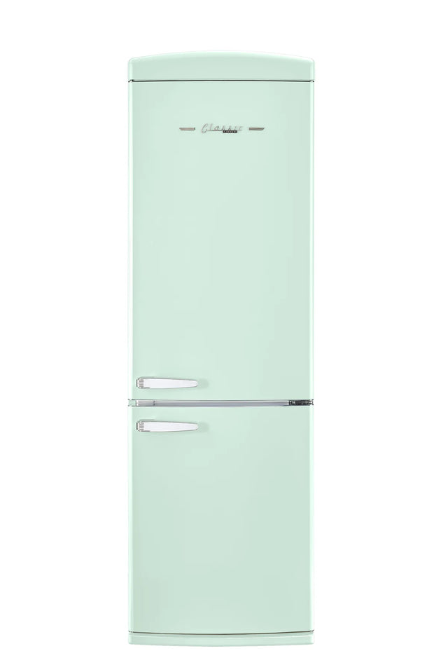 Classic Retro 23.6 in 11.7 cu. ft. Frost Free Retro Bottom Freezer Refrigerator in Summer Mint Green, ENERGY STAR UGP-340L LG AC