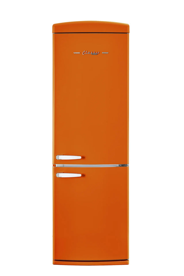 Classic Retro 23.6 in 11.7 cu. ft. Frost Free Retro Bottom Freezer Refrigerator in Creamsicle Orange, ENERGY STAR UGP-340L O AC