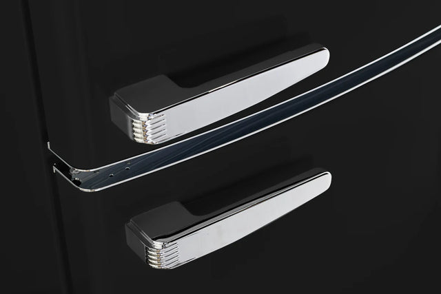 Classic Retro 23.6 in 11.7 cu. ft. Frost Free Retro Bottom Freezer Refrigerator in Matte Black, ENERGY STAR UGP-340L MB AC