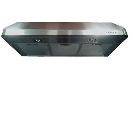 Verona VEHOOD3610 36 inch Low Profile Under Cabinet Range Hood with 600 CFM, Aluminum Mesh Filters and LED Lighting in Stainless Steel