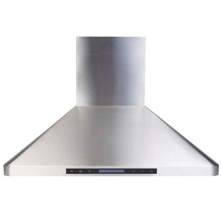 Verona VEHOOD36CH 36 inch Chimney Wall Hood with 600 CFM, Stainless Steel Baffle Filters and LED Lighting in Stainless Steel