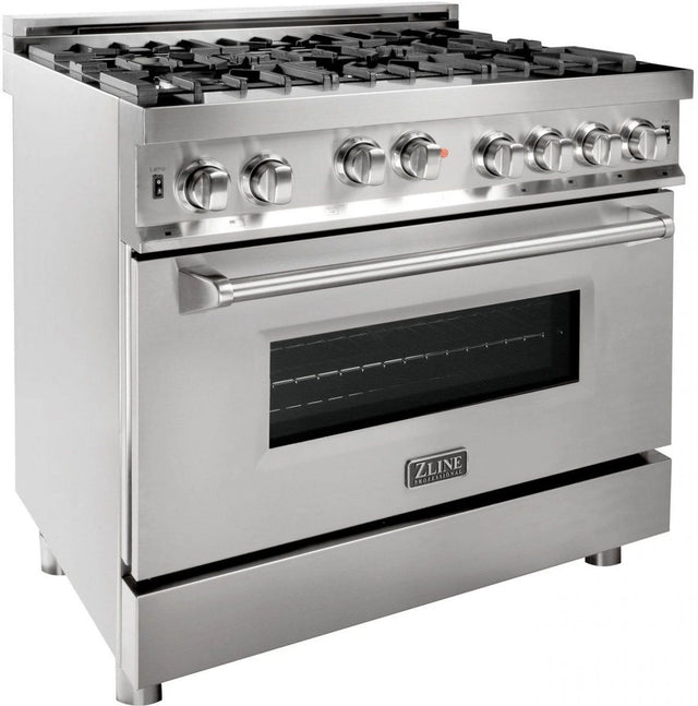ZLINE 36" Stainless Steel Pro Style Gas Range RG36