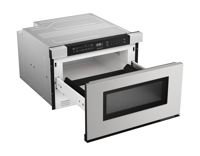 Sharp 24 in. 1.2 cu. ft. Built-In Stainless Steel Microwave Drawer Oven SMD2440JS