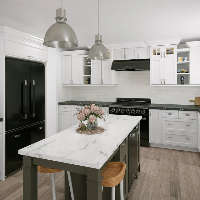 Classic Retro 36-inch 21.4 cu. ft. Frost Free French Door Counter Depth Refrigerator with Built-In Ice Maker in Midnight Black, ENERGY STAR® UGP-595L B AC