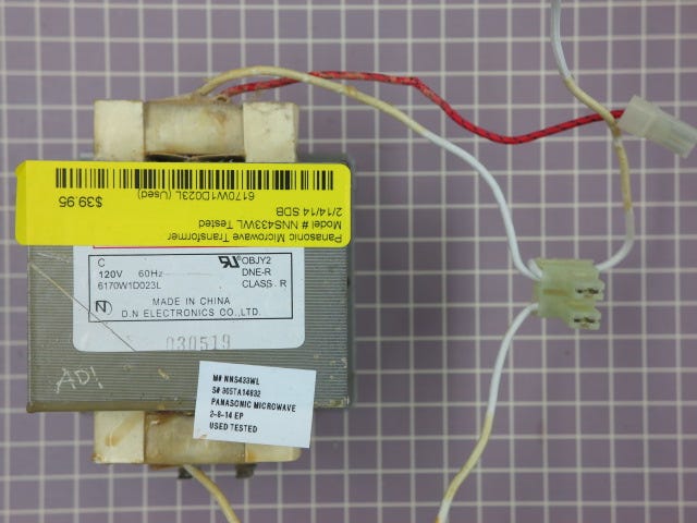 Panasonic Microwave Transformer 6170W1D023L