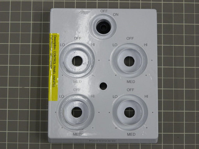 Kenmore Cooktop Control Panel (White) WB27X5498