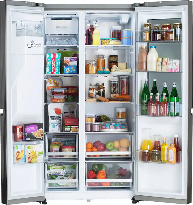 LG 27 cu. ft. Smart Side-By-Side InstaView® Door-in-Door® Refrigerator with Craft Ice™ LRSVS2706S