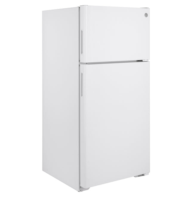 GE ENERGY STAR 16.6 Cu. Ft. Recessed Handle Top-Freezer Refrigerator GPE17CTNRWW