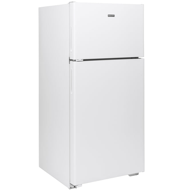 Hotpoint ENERGY STAR 15.6 Cu. Ft. Recessed Handle Top-Freezer Refrigerator HPE16BTNLWW