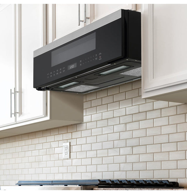 GE Profile 1.2 Cu. Ft. Over-the-Range Low Profile Sensor Microwave Oven UVM9125STSS