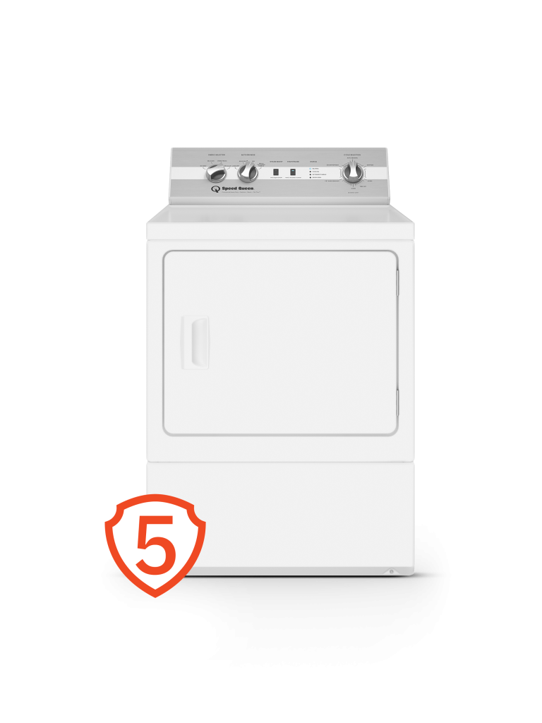 Speed Queen DC5 Sanitizing Electric Dryer with Pet Plus™ | Extended Tumble | Steam | 5-Year Warranty DC5004WE