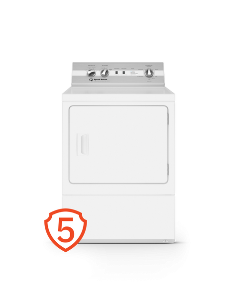 Speed Queen DC5 Sanitizing Electric Dryer with Pet Plus™ | Extended Tumble | Steam | 5-Year Warranty DC5004WE