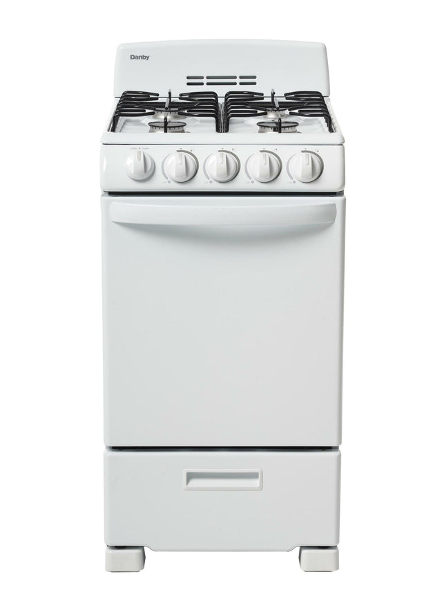 Danby 20″ Wide Gas Range in White DR203WGLP