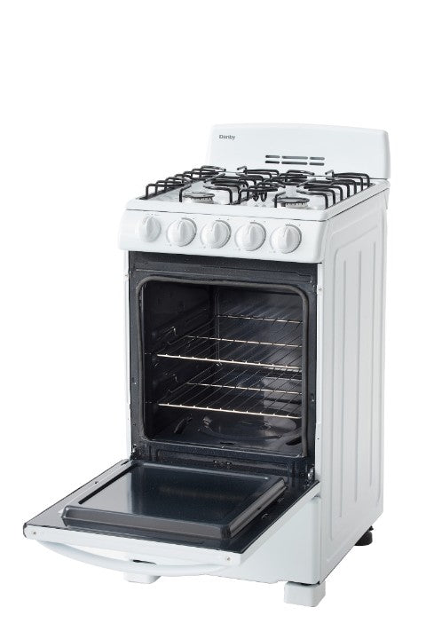 Danby 20″ Wide Gas Range in White DR203WGLP