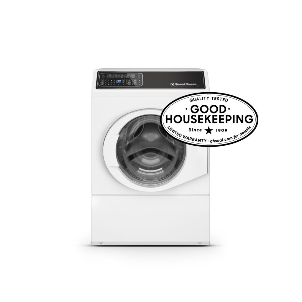 Speed Queen FF7 White Right-Hinged Front Load Washer with Pet Plus™ | Sanitize | Fast Cycle Times | Dynamic Balancing | 5-Year Warranty FF7012WN