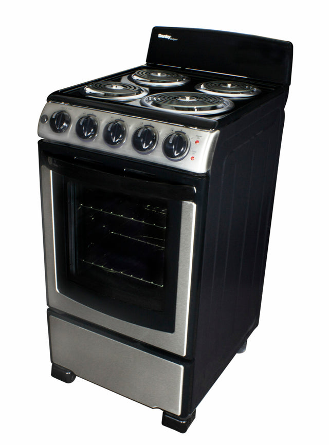 Danby 20″ Wide Electric Range in Stainless Steel DER203BSS