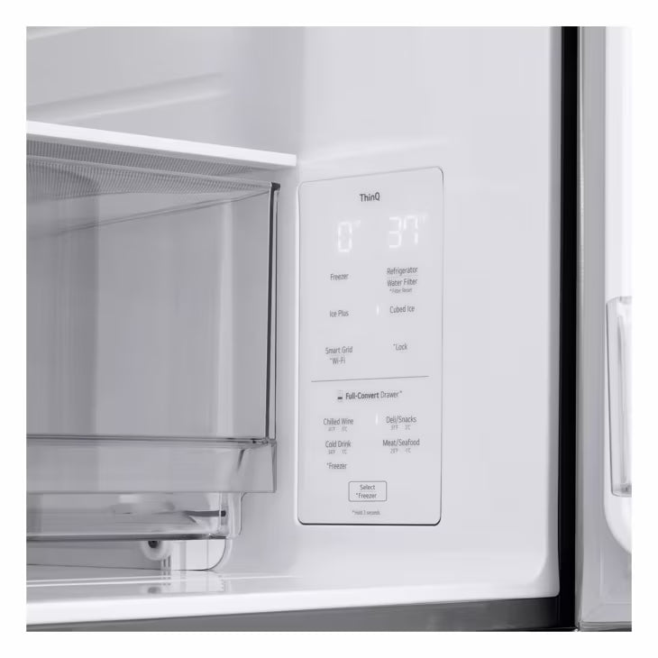 LG 30 cu. ft. Smart Standard-Depth MAX™ 4-Door French Door Refrigerator with Full-Convert Drawer™ LF30S8210S