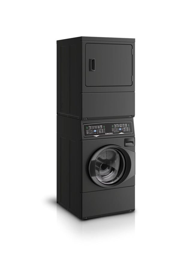 Speed Queen SF7 Stacked White Washer – Gas Dryer with Pet Plus | Sanitize | Fast Cycle Times | 5-Year Warranty SF7007BG