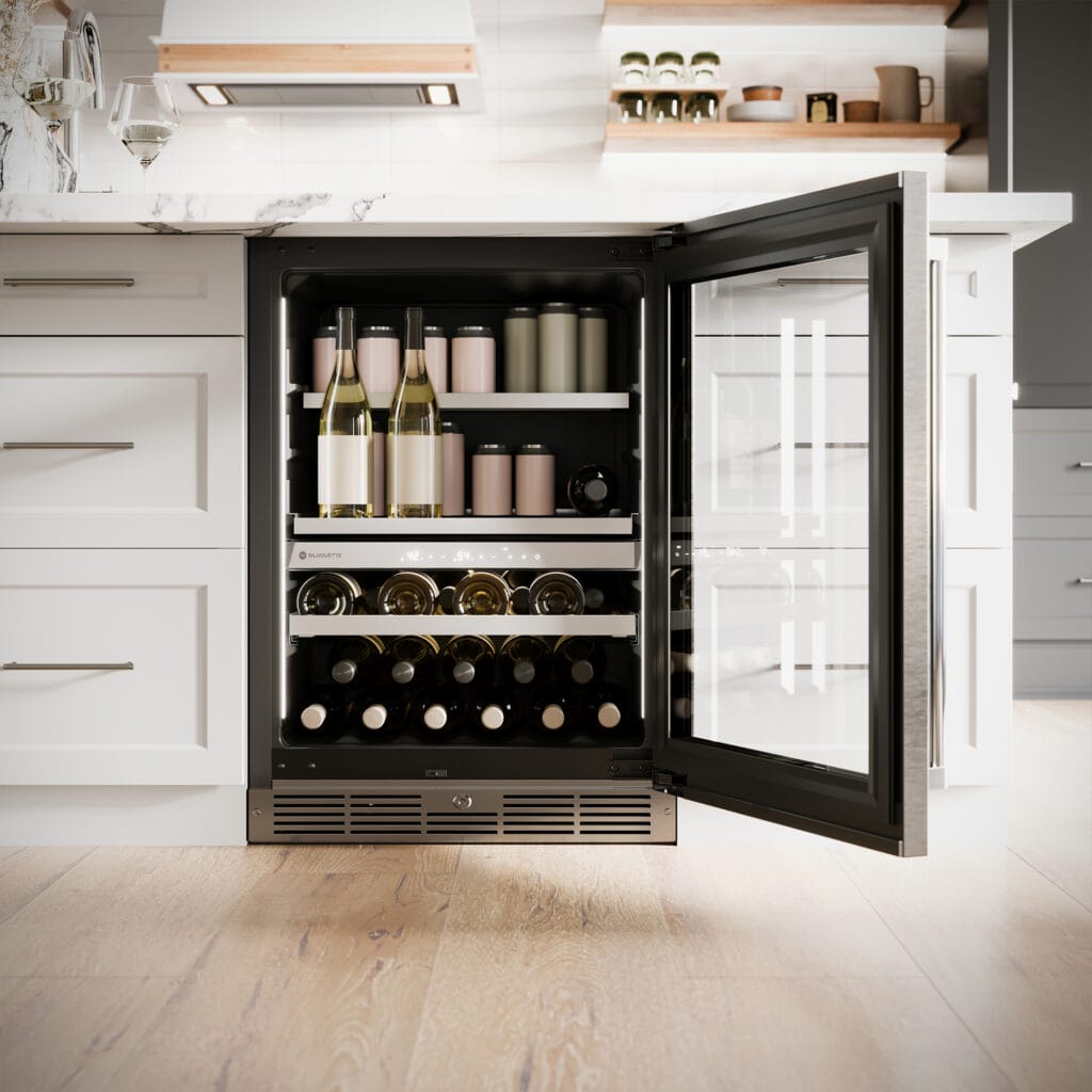 Silhouette Pro Gen 3 – 24″ Built-in Wine and Beverage Center Panel-Ready SPRWBC052D3SS-P