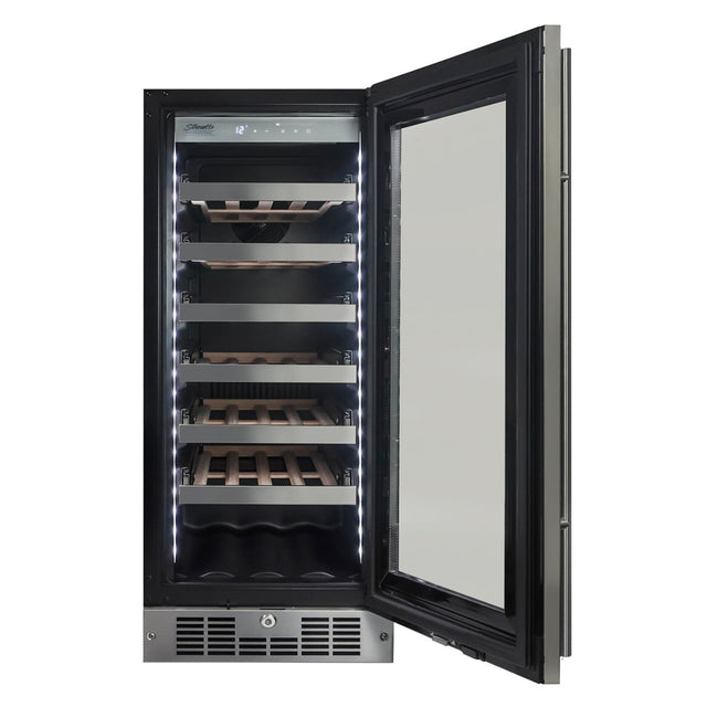 Silhouette Pro – 28 Bottle Built-In Wine Cellar in Stainless Steel SPRWC031D1SS
