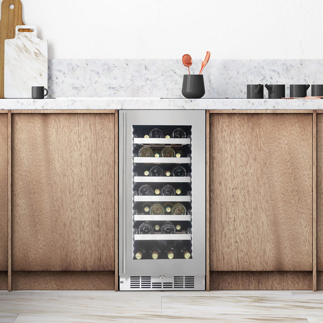 Silhouette Pro – 28 Bottle Built-In Wine Cellar in Stainless Steel SPRWC031D1SS